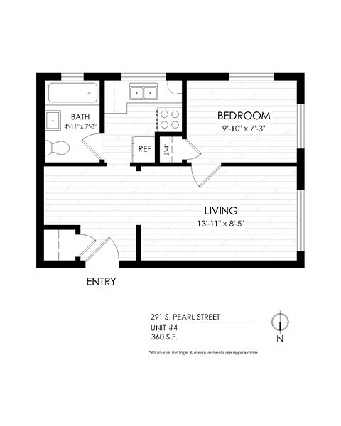 1 Bedroom Floorplan